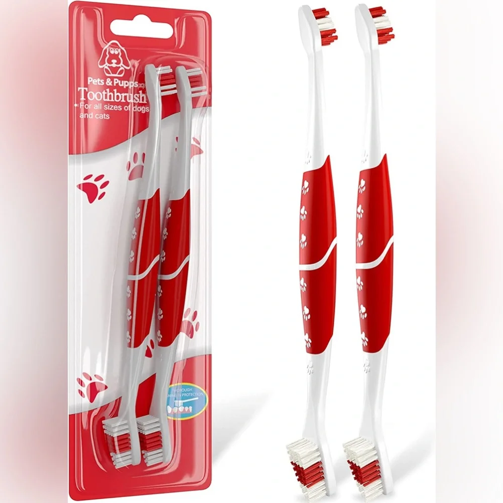 2 pack Pet toothbrush 4 pet owners who take their pet’s dental hygiene seriously